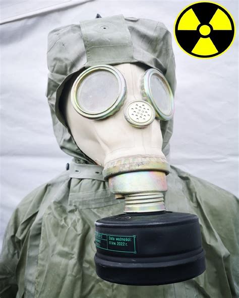 PREPPERS MODERN NBC SUIT + GAS MASK AND SEAL 1x FP5 FILTERS RADIATION PROTECT | eBay