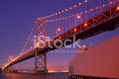 Bay Bridge At Night Stock Photo | Royalty-Free | FreeImages