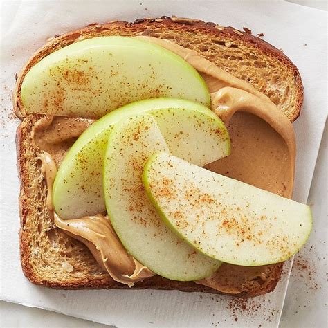 Apple & Peanut Butter Toast | Recipe | Healthy toast, High protein vegan snacks, Toast recipes