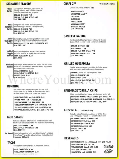 Qdoba Restaurant in Staten Island / Official Menus & Photos