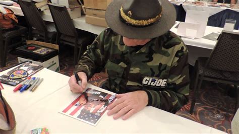 Sgt. Slaughter signing autograph - YouTube