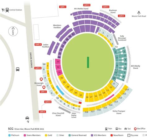 Sydney Cricket Ground Seating Chart Map and Ticket Booking Process