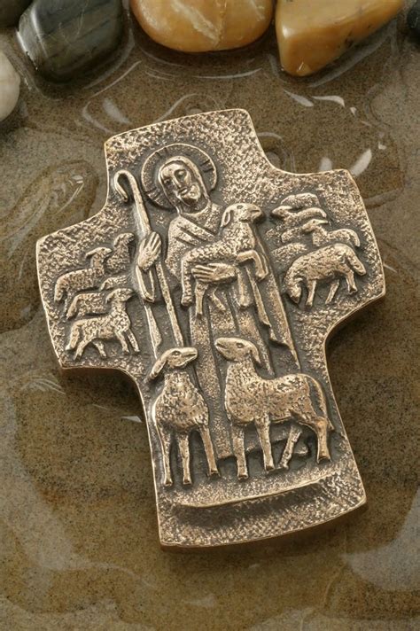 Good Shepherd Bronze Cross-3.5 inches | Christ the good shepherd, The ...