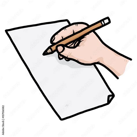 writing / cartoon vector and illustration, hand drawn style, isolated ...