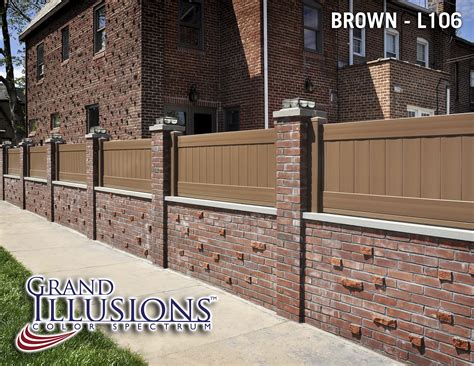 Where can I get brown vinyl privacy fence? - Illusions Vinyl Fence