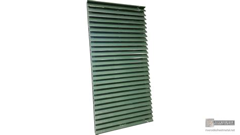 Hartford green custom aluminum louver