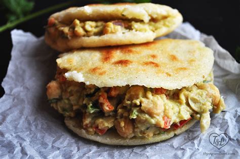 Avocado + Chickpea Arepas - Thyme & Love