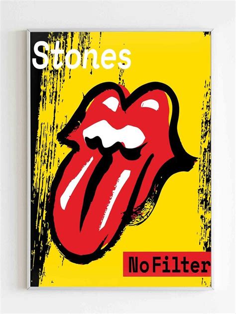 Rolling Stones No Filter Poster in 2020 | Rolling stones, Stone, Poster