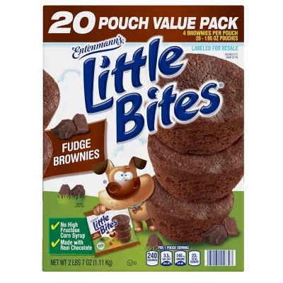 Entenmann's Little Bites Fudge Brownie Mini Muffins 1.95 oz., 20 pk. - Sam's Club