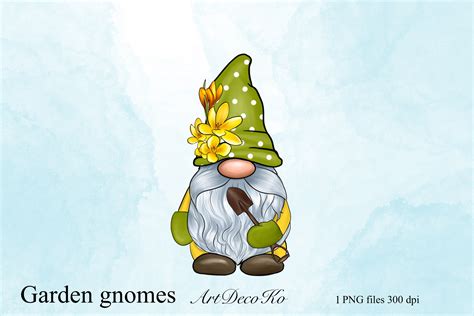 Garden Gnome Graphic by ArtDekoCo · Creative Fabrica