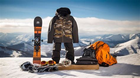 Premium AI Image | A Photo of a Snowboard and Snow Gear Ready for a Snowboarding Adventure