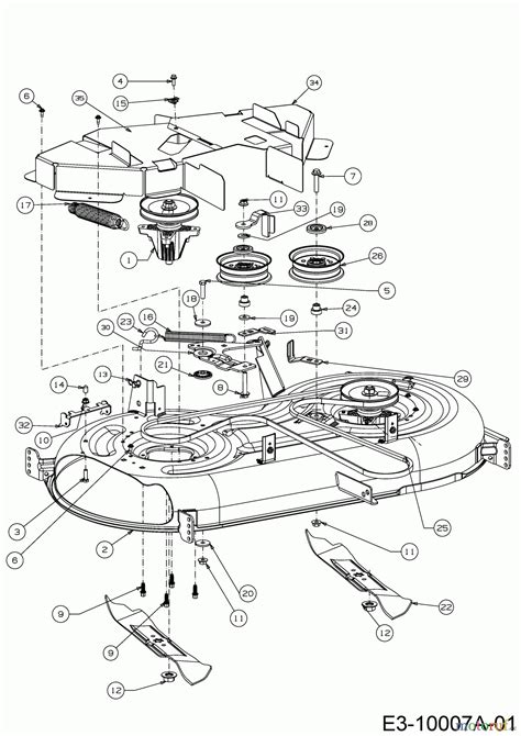 Cub Cadet Xt1 Lt42 Mower Deck Parts Diagram