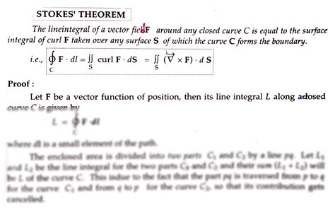 SOLUTION: Stokes theorem vector field - Studypool