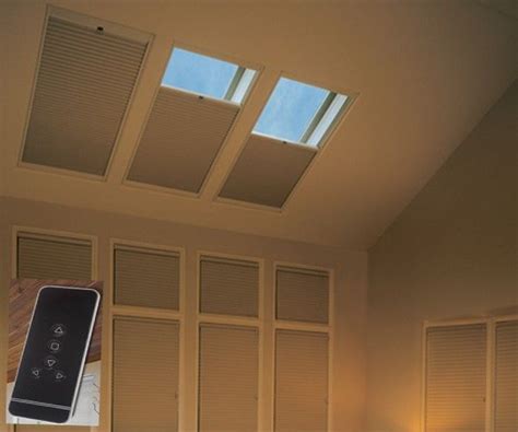 Motorized Skylight Blackout Cellular Shades Crown | DIY Home ...