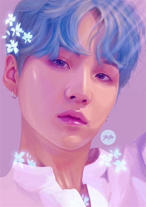 BTS Suga Fanart Wallpapers - Wallpaper Cave