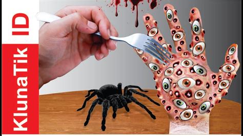 Horror Food Kluna Tik Eating Hand Eyes Trypophobia Part 2 | Makan ...