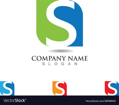 Business corporate letter s logo design Royalty Free Vector