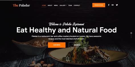 35+ Stunning HTML Bootstrap Restaurant Website Template Option 2019