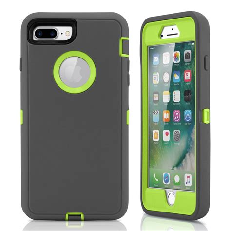 For iPhone 7 Plus Case Rugged Shockproof Hard Case Protective Cover ...