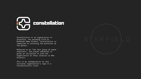 Constellation — Starfield Retrofuturistic Logo :: Behance