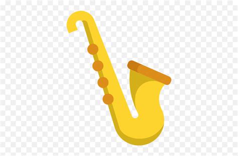 Saxophone - Free Music Icons Emoji,Jazz Hands Emoji - Free Emoji PNG ...