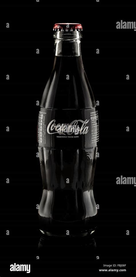 Cold Classic Coke Bottle on a Black background Stock Photo - Alamy