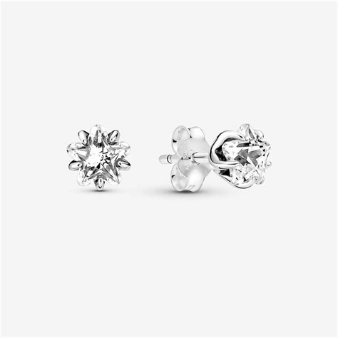 Celestial Sparkling Star Stud Earrings | Sterling silver | Pandora US