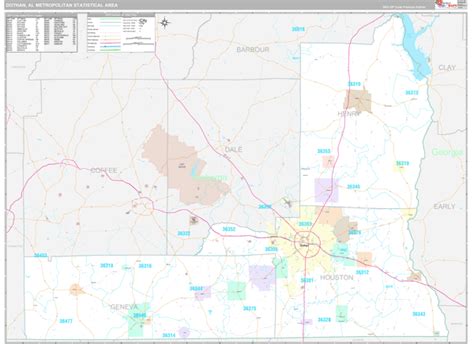 Dothan Metro Area, AL Maps