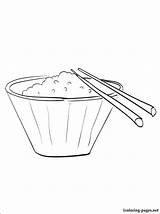 Rice Coloring Page Pages sketch template
