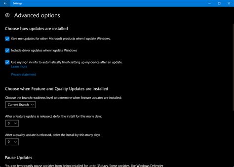 Microsoft Experimenting with New Windows 10 Update Options