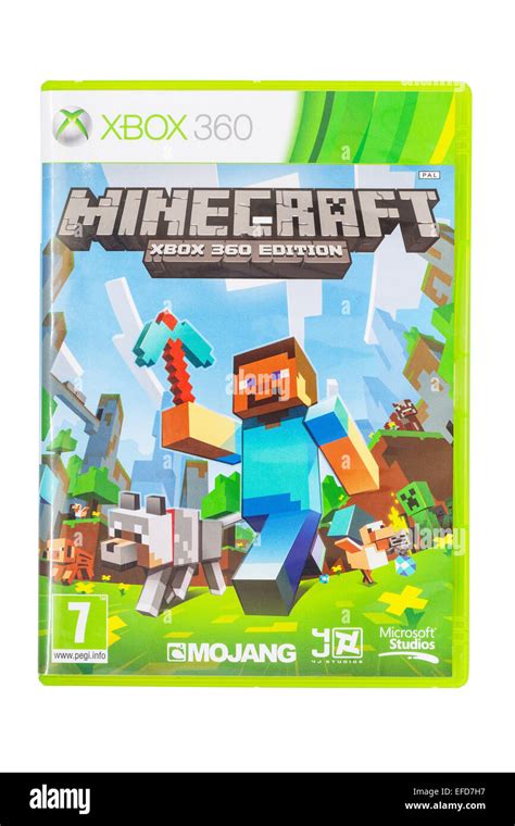 The Microsoft XBOX 360 Minecraft game on a white background Stock Photo - Alamy