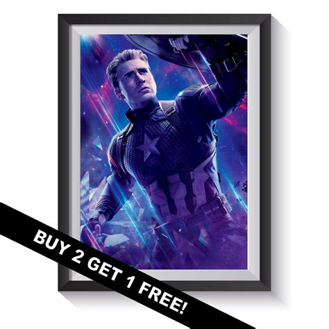 Captain America Avengers Endgame Poster | Etsy