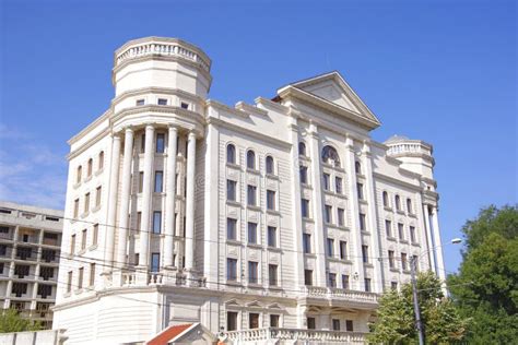 Moldova. Kishinev. 08.29.2022. View of the Building with Columns Stock ...