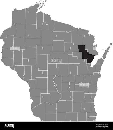 Map of oconto wisconsin Cut Out Stock Images & Pictures - Alamy