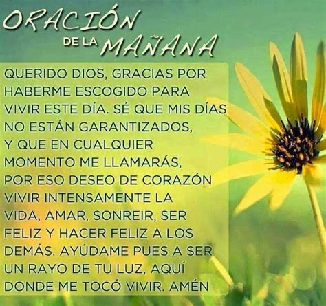 ORACION DE LA MAÑANA