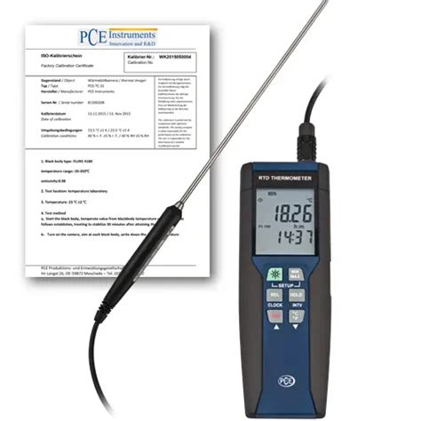 Probe Thermometer incl. ISO Calibration Certificate PCE-HPT 1-ICA | PCE Instruments