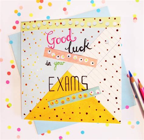 'exam good luck' card by fay's studio | notonthehighstreet.com