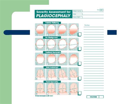 Plagiocephaly severity assessment scale