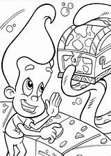 Jimmy Neutron In Space Coloring Page  Free Printable Pages sketch template