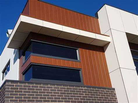 Aliwood Cladding, a non-combustible timber look cladding system, featured on this Shepparton ...