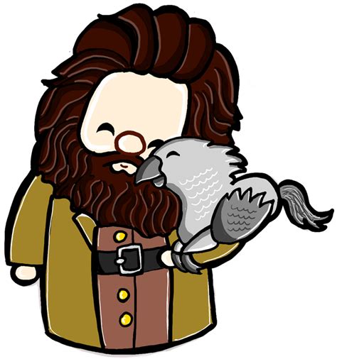 How to Draw a Cute Chibi Hagrid and Buckbeak from Harry Potter – How to ...