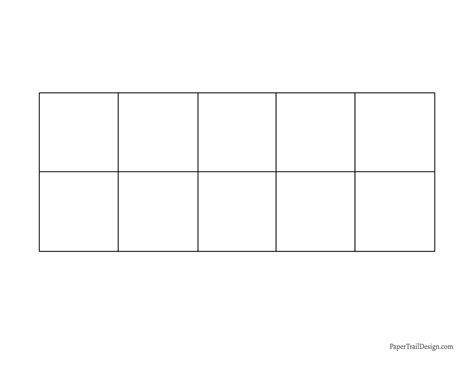 10 Frame Template Free Printable | Webframes.org