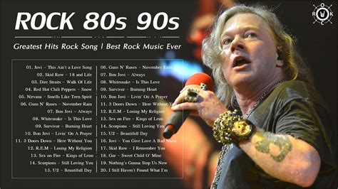 Rock Hits 80s and 90s | The Best Rock Music Songs Collection ...