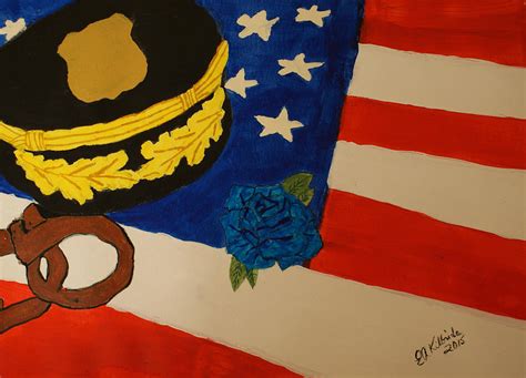 Tribute To Law Enforcement Painting by Elizabeth Kilbride - Pixels