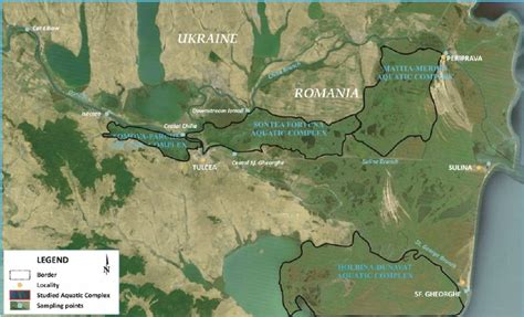 Map of Danube Delta Biosphere Reserve. | Download Scientific Diagram