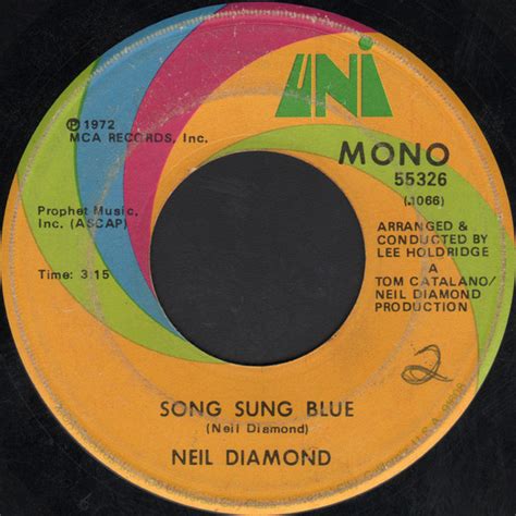 Neil Diamond - Song Sung Blue | Releases | Discogs