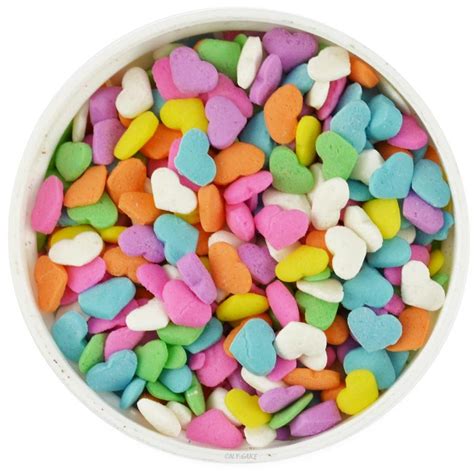 Pastel Heart Shape Sprinkles