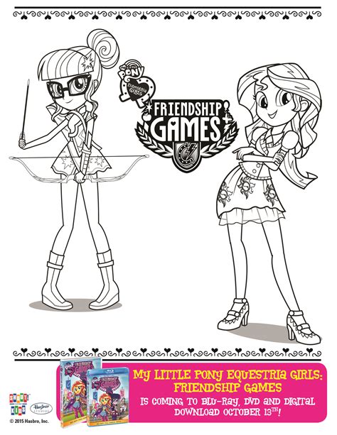 My Little Pony Equestria Girls: Friendship Games Coloring Sheets | Shout! Blog