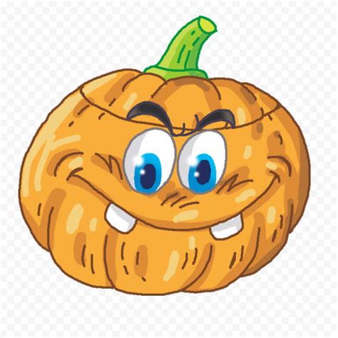 Funny Happy Cartoon Halloween Pumpkin Vector | Citypng