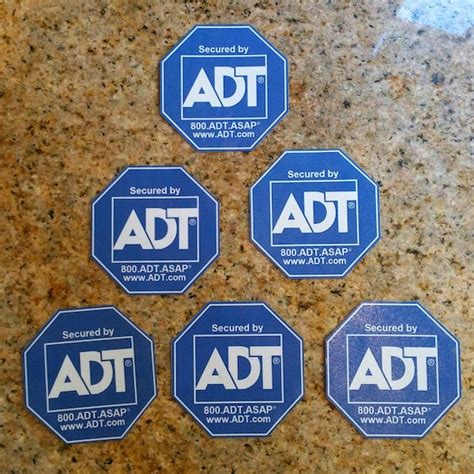 6 ADT Security Stickers by SuperStickersDesign on Etsy